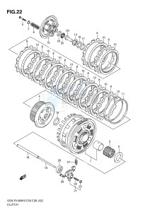 GSX-R1000 (E3-E28) drawing CLUTCH