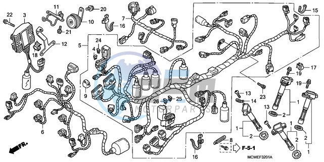 WIRE HARNESS (VFR800A)