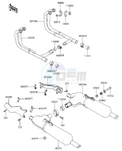 ZG 1200 A [VOYAGER XII] (A1) [VOYAGER XII] drawing MUFFLER