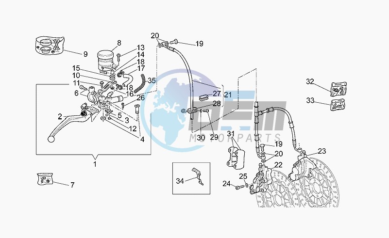 Front brake system