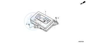 VFR1200XH Europe Direct - (ED) drawing REAR COWL/CARRIER