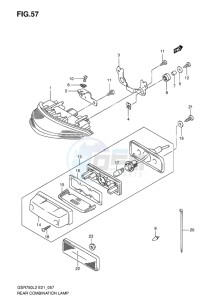 GSR750 ABS EU drawing REAR COMBINATION LAMP