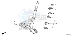 SH300D SH300i UK - (E) drawing STEERING STEM