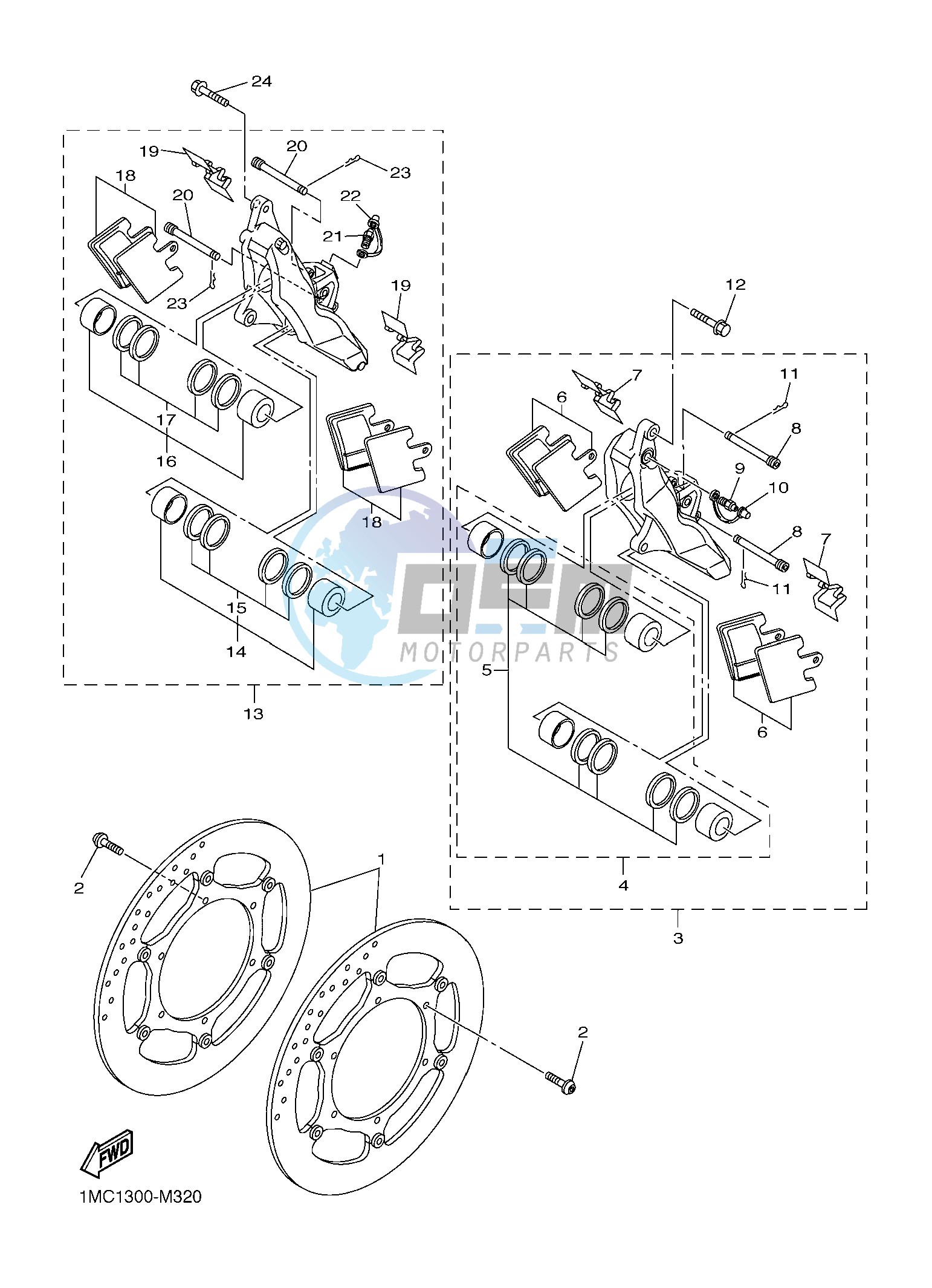 FRONT BRAKE CALIPER