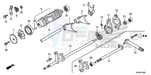 TRX420FPMD TRX420 Europe Direct - (ED) drawing GEARSHIFT FORK