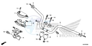 NSS300AD Forza E drawing HANDLE PIPE