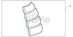 CB900F HORNET 900 drawing TANK PAD 2