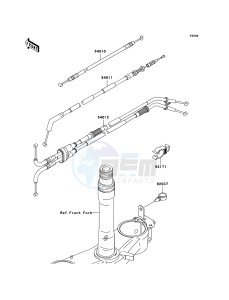 NINJA ZX-10R ZX1000-C2H FR GB XX (EU ME A(FRICA) drawing Cables