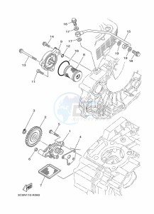 XT250 XT250P (B1UK) drawing OIL PUMP