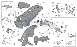 Scarabeo 50 4t 2v e2 drawing Rear body II