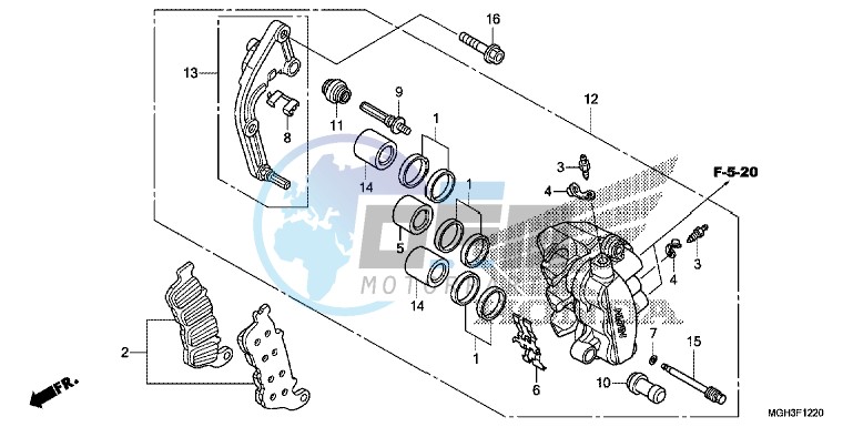 L. FRONT BRAKE CALIPER