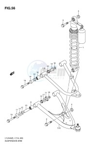 LT-Z400 (E19) drawing SUSPENSION ARM (LT-Z400L1 E19)