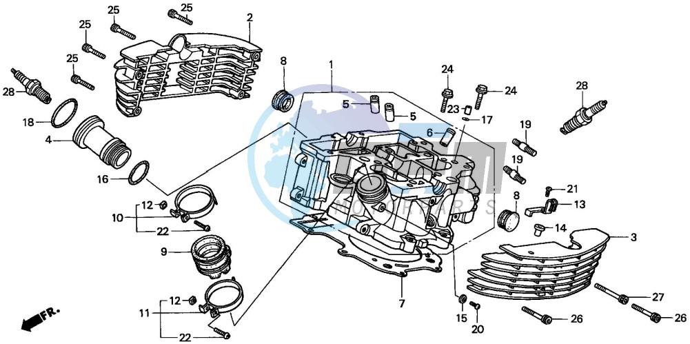 CYLINDER HEAD (REAR)