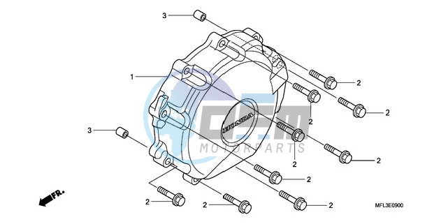 A.C. GENERATOR COVER (CBR 1000RR)