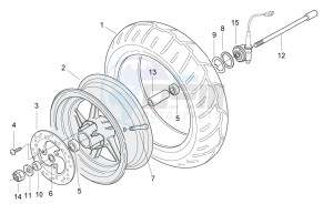 SR 50 carb. my 2014 drawing Front wheel