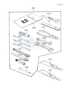 KZ 550 A (A3-A4) drawing OWNER TOOLS -- KZ550-A3- -