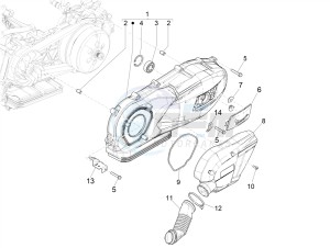 SUPER GTS 125 4T 3V IGET ABS E3 (APAC) drawing Crankcase cover - Crankcase cooling