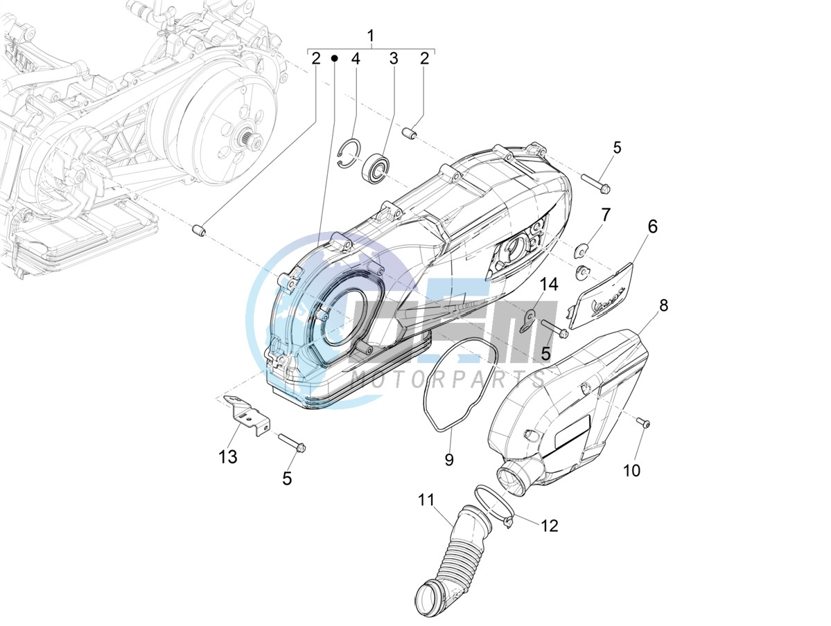 Crankcase cover - Crankcase cooling