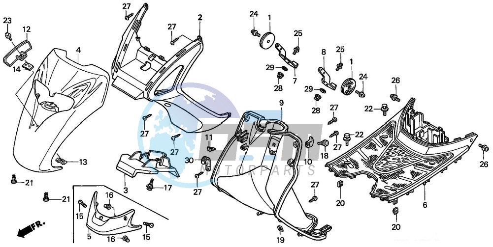 FRONT FENDER/STEP FLOOR