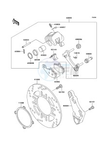 ZZR600 ZX600-E13H GB XX (EU ME A(FRICA) drawing Rear Brake