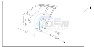 CB250 TWO FIFTY drawing CARRIER RR