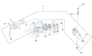 Leonardo 125-150 drawing Lock hardware kit