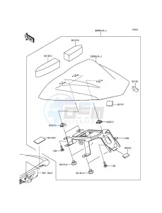 ER-6F_ABS EX650FFF XX (EU ME A(FRICA) drawing Accessory(Single Seat Cover)