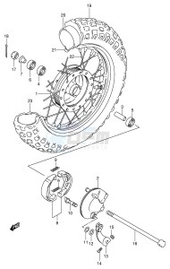 JR50 (P3-P28) drawing FRONT WHEEL