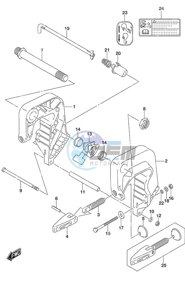 Clamp Bracket - Non-Remote Control