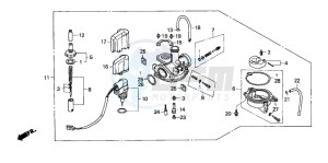 SH50 drawing CARBURETOR