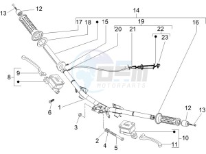 NRG 50 power DD serie speciale drawing Handlebars - Master cilinder