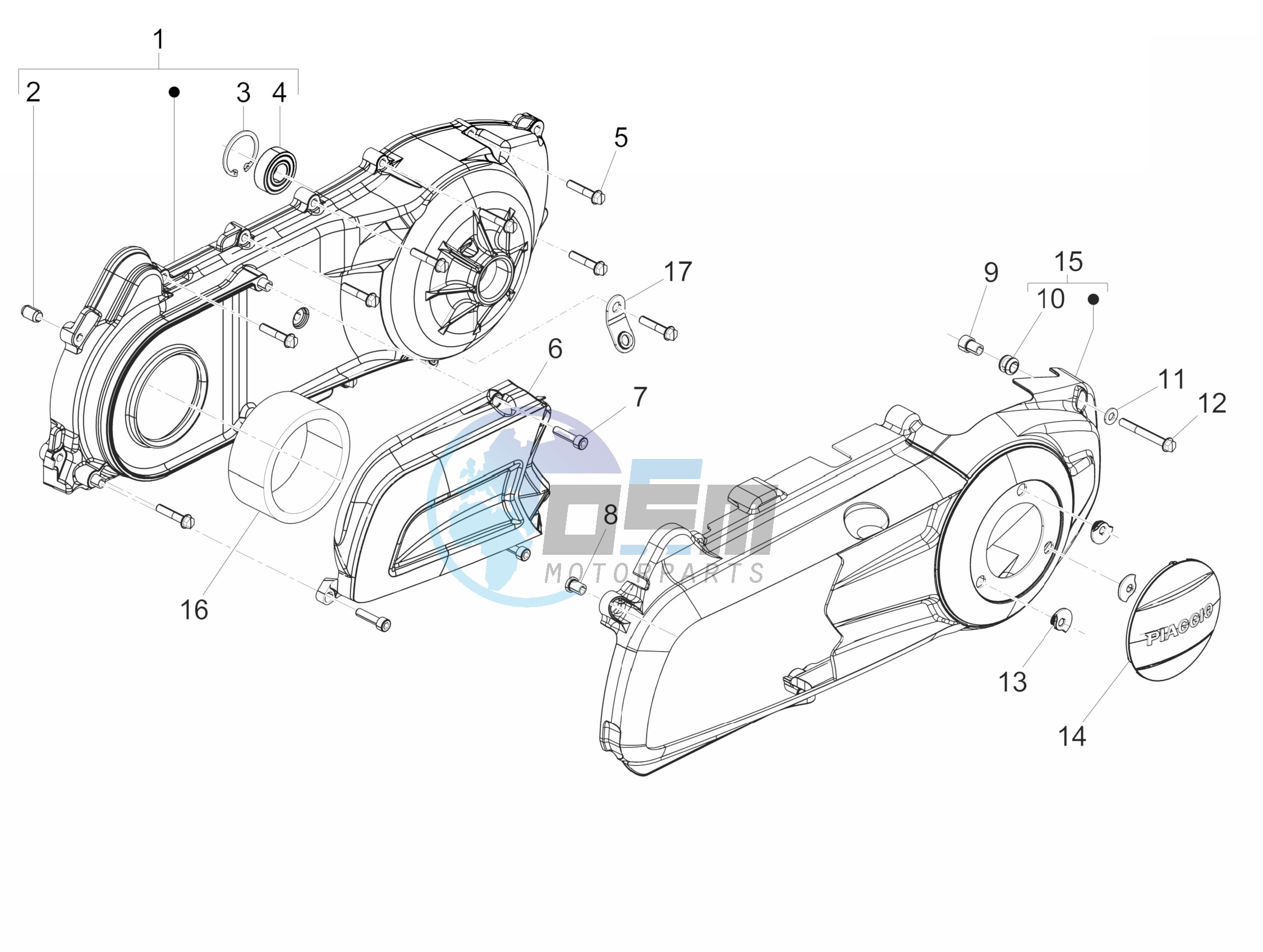 Crankcase cover - Crankcase cooling