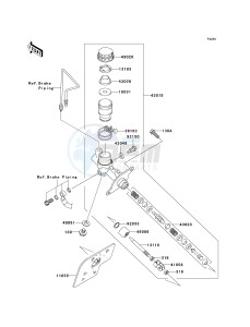 KRF 750 D [TERYX 750 4X4] (D8F) D8F drawing MASTER CYLINDER