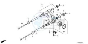 TRX700XX9 Australia - (U) drawing REAR KNUCKLE