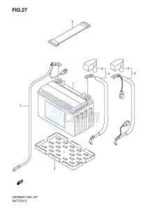 GSF650 (E2) Bandit drawing BATTERY