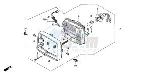 C50 drawing HEADLIGHT (C50SP/C50ST)