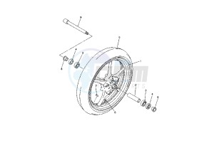 FZ6-S FAZER 600 drawing FRONT WHEEL