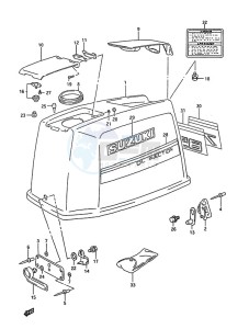 DT 85 drawing Engine Cover (1995 to 1997)