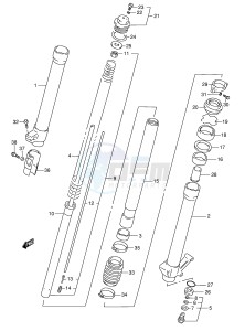 RMX250 (E28) drawing FRONT DAMPER