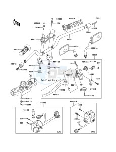 Z1000 ZR1000A6F FR GB XX (EU ME A(FRICA) drawing Handlebar