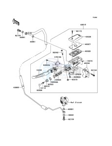 VN1700 CLASSIC TOURER VN1700C9FA GB XX (EU ME A(FRICA) drawing Clutch Master Cylinder