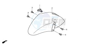 NES125 drawing FRONT FENDER