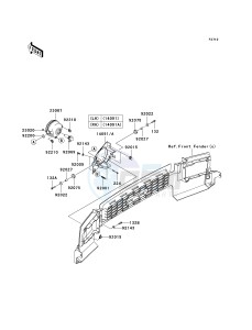 KAF 950 F [MULE 4010 DIESEL 4X4] (F9F-FAF) FAF drawing HEADLIGHT-- S- -