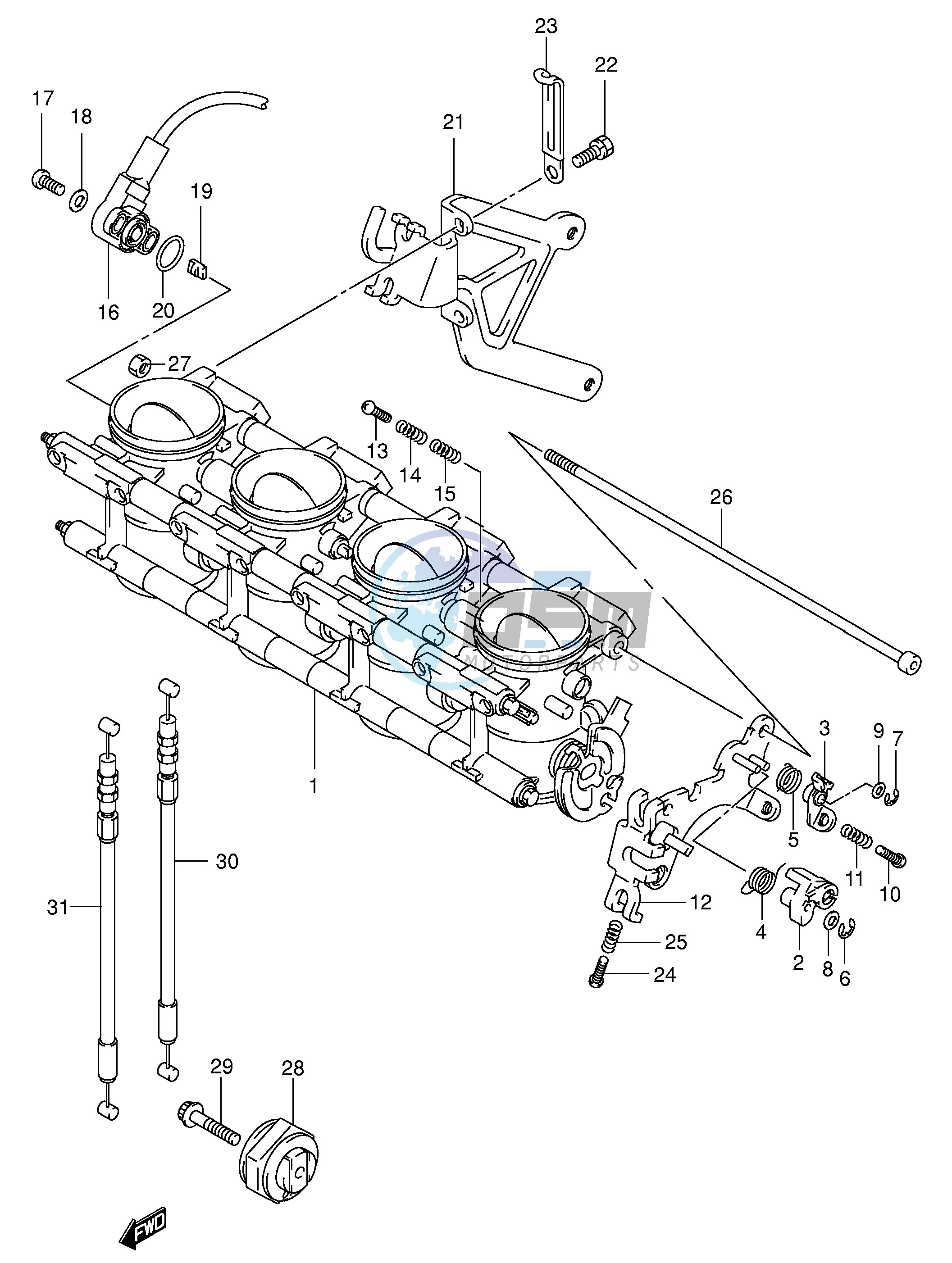 THROTTLE BODY (MODEL K1)