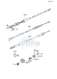 KDX 200 A [KDX200] (A1-A3) [KDX200] drawing CABLES