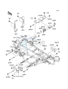 KVF360 4x4 KVF360ADF EU GB drawing Engine Mount