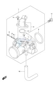 DF 9.9B drawing Throttle Body Remote Control