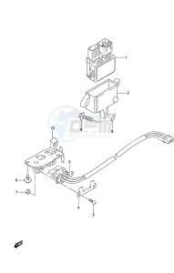 DF 20A drawing PTT Switch Tiller Handle w/Power Tilt