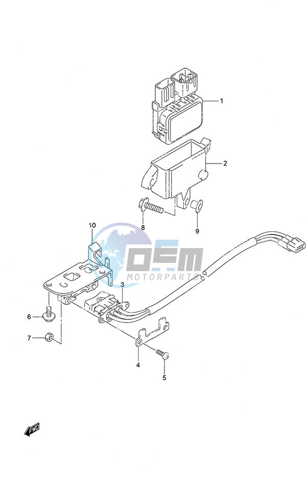 PTT Switch Tiller Handle w/Power Tilt