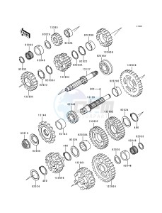 ZX 600 E [NINJA ZX-6] (E4-E6) [NINJA ZX-6] drawing TRANSMISSION